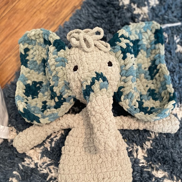 Handmade Crochet Elephant - Picture 1 of 2